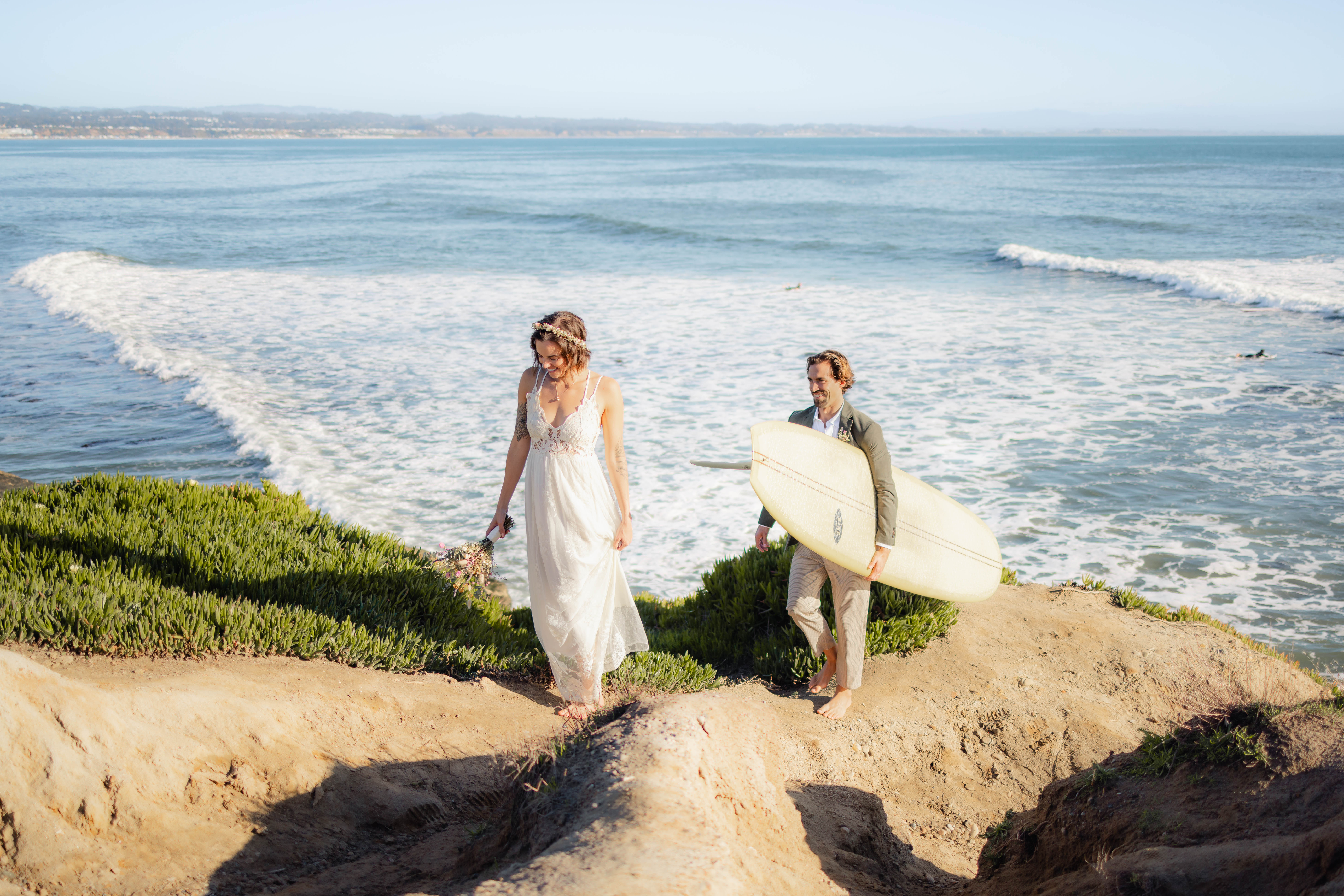 Santa Cruz surf wedding